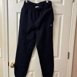 Champion Men's Navy Jogger Sweatpants with C Logo